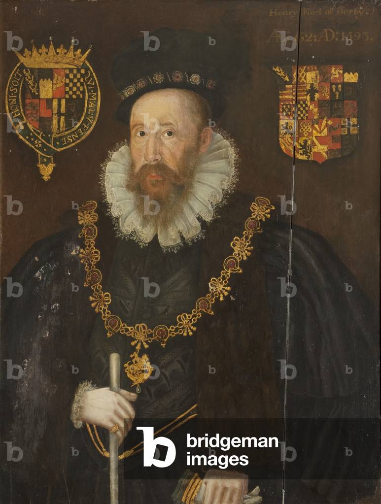 Portrait of Henry Stanley, Fourth Earl of Derby, 1593 (oil on wood)