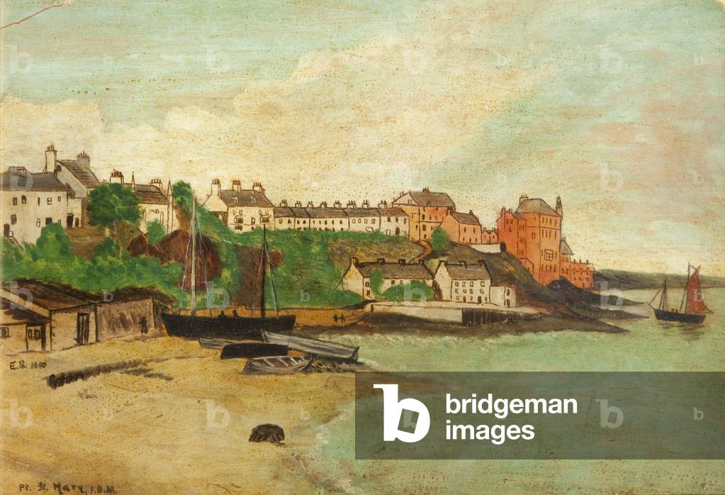 Port St Mary, 1890 (oil on canvas)