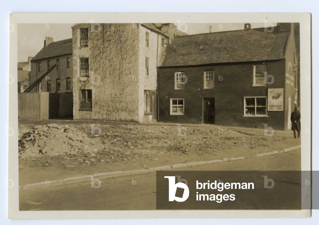 O'Hare's, the Hare & Hounds and Durie House, Douglas, Isle of Man, 1934 (b/w photo)