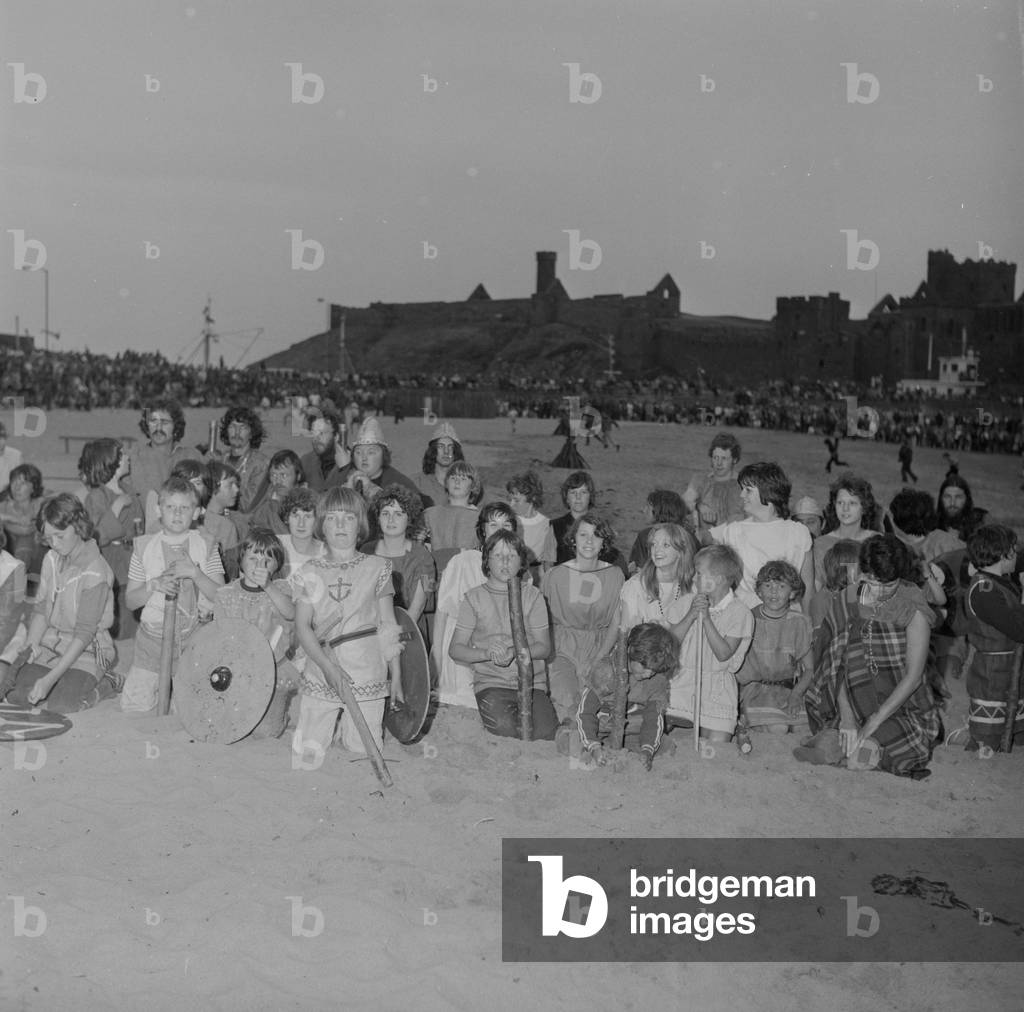 Peel Viking Festival, August 1976 (b/w photo)