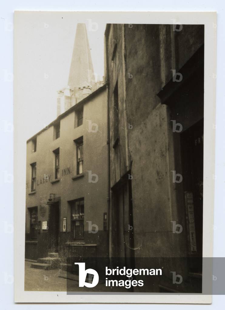 Laxey Inn, Chapel Lane, Douglas, Isle of Man, 1933 (b/w photo)