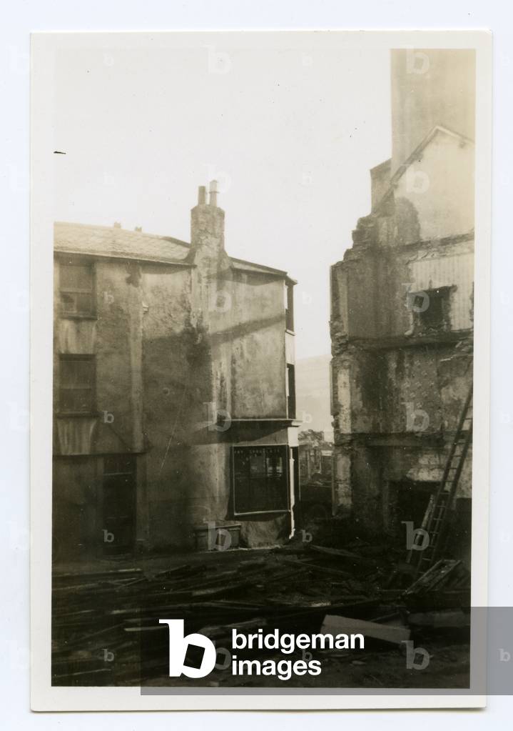 Lawson the sweep's house, Douglas, Isle of Man, 1934 (b/w photo)