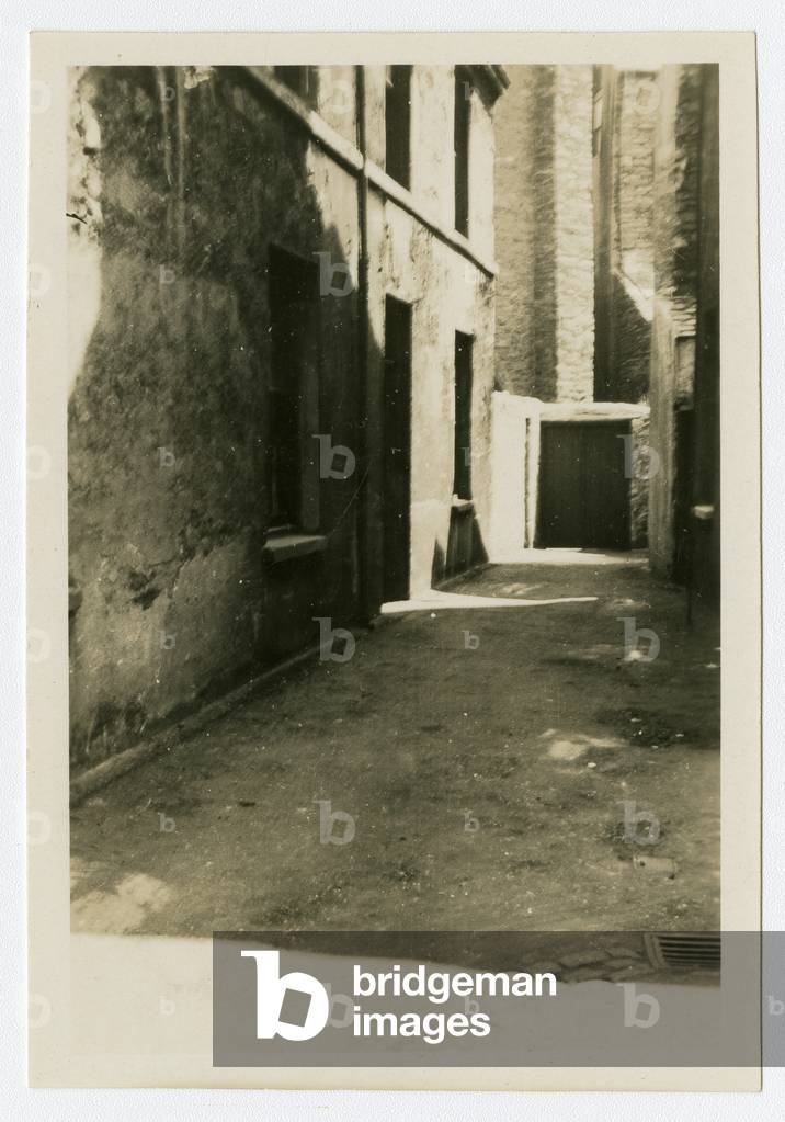 West entrance to St Barnabas church, Douglas, Isle of Man, 1932-34 (b/w photo)