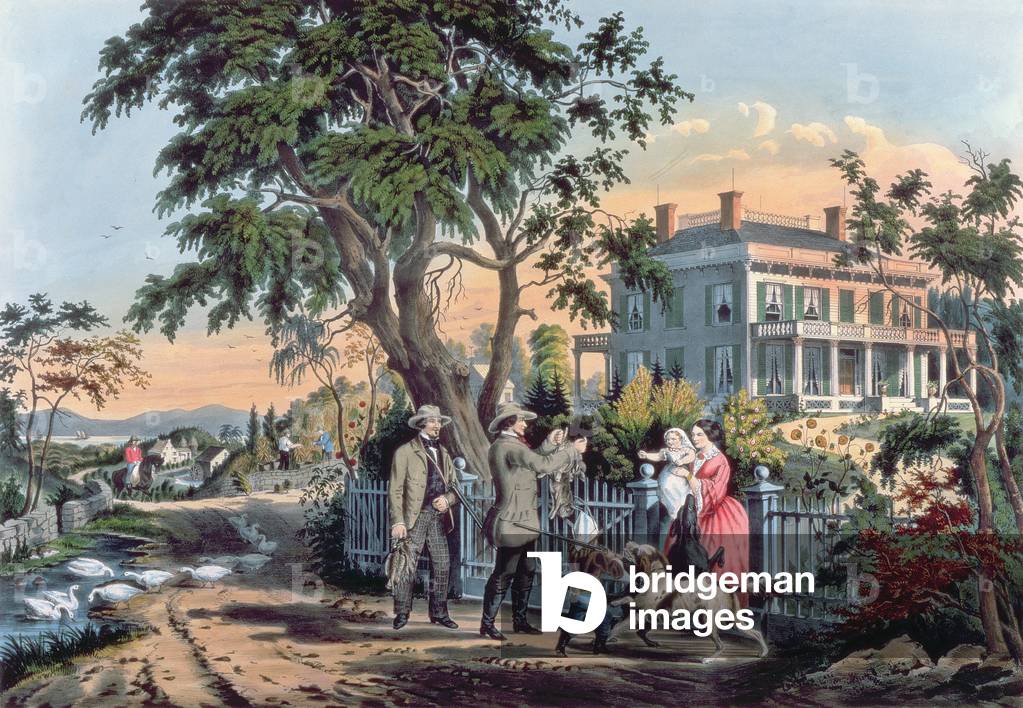 "Dopo la caccia", 1855 di Frances Flora Bond Palmer