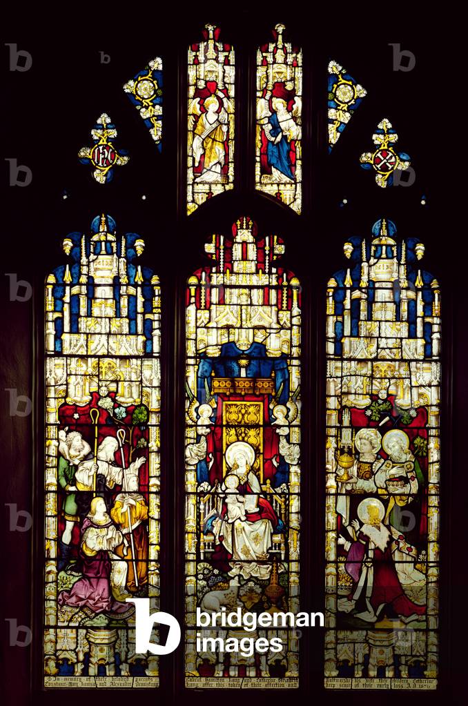 The Adoration of the Shepherds and the Magi, 1876 (stained glass)
