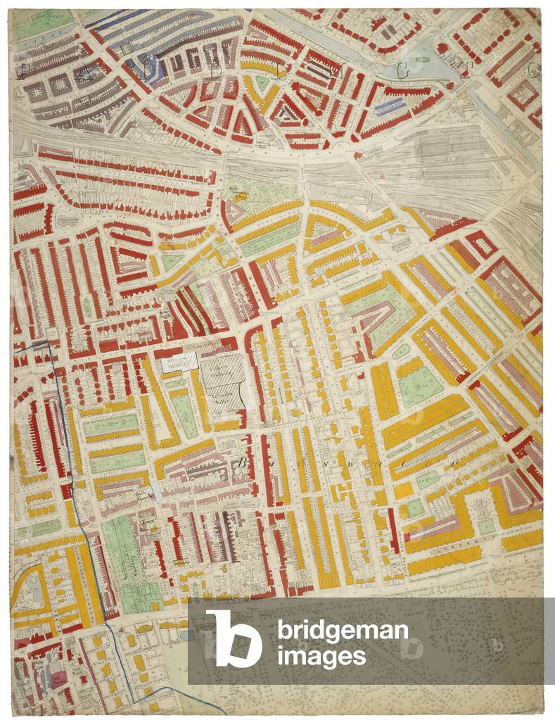 Descriptive map of London Poverty, 1889 (hand-coloured litho)