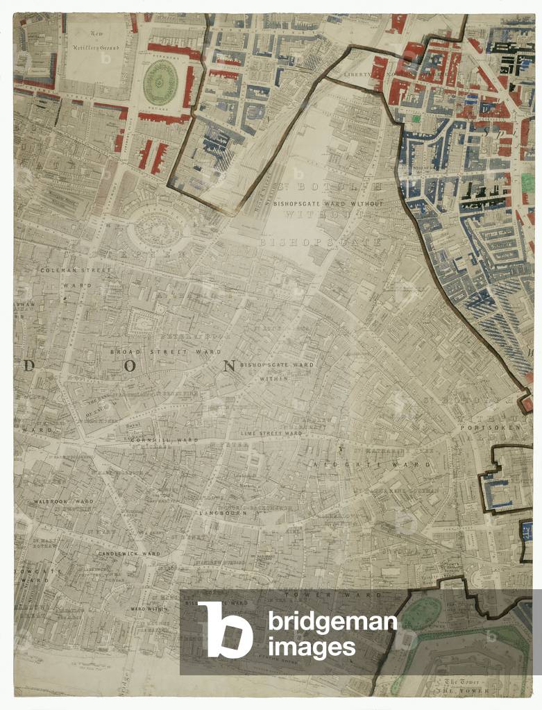 Descriptive map of London Poverty, 1889 (hand-coloured litho)