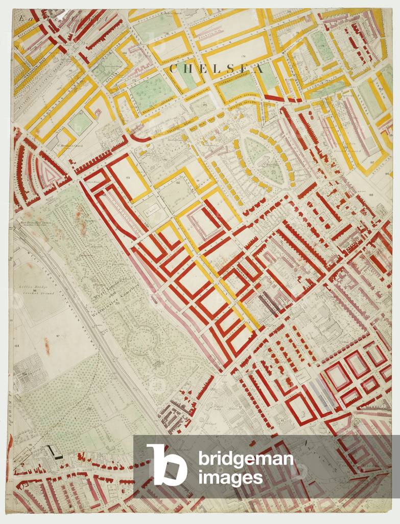 Descriptive map of London Poverty, 1889 (hand-coloured litho)