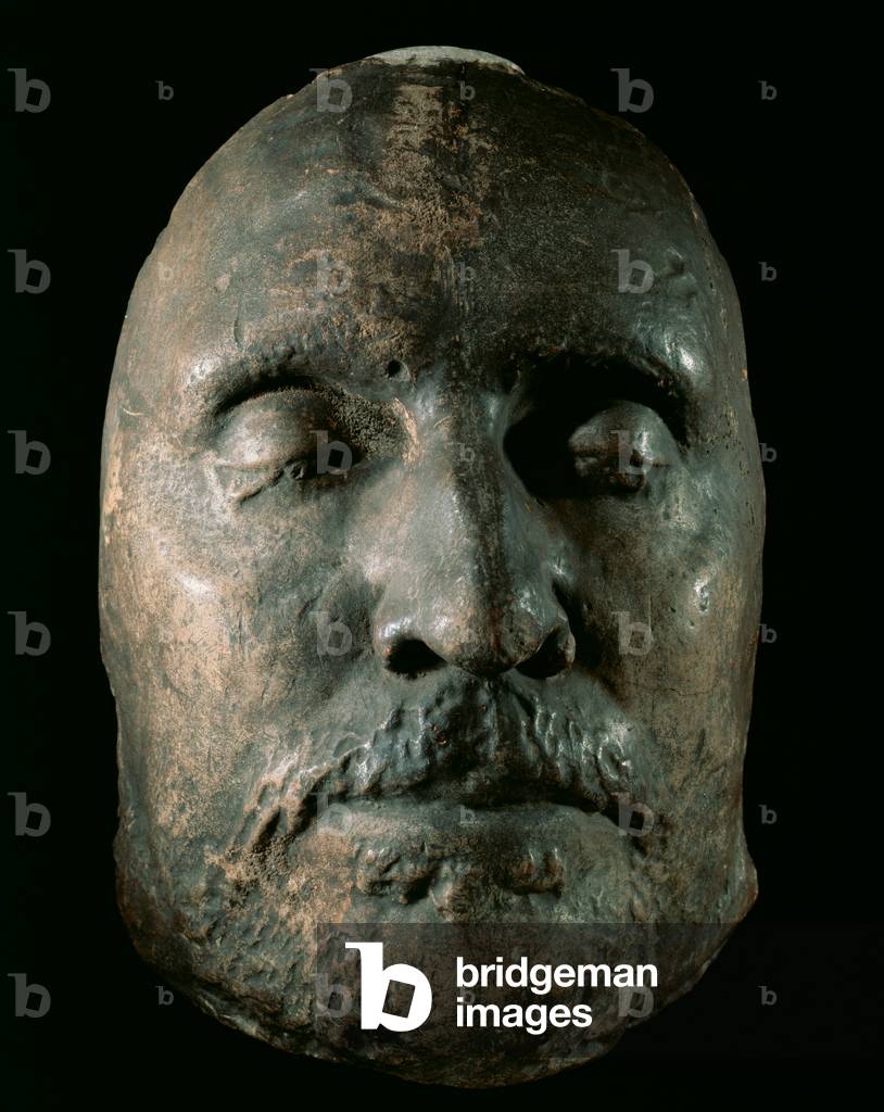 Oliver Cromwell's (1599-1658) death mask (plaster)