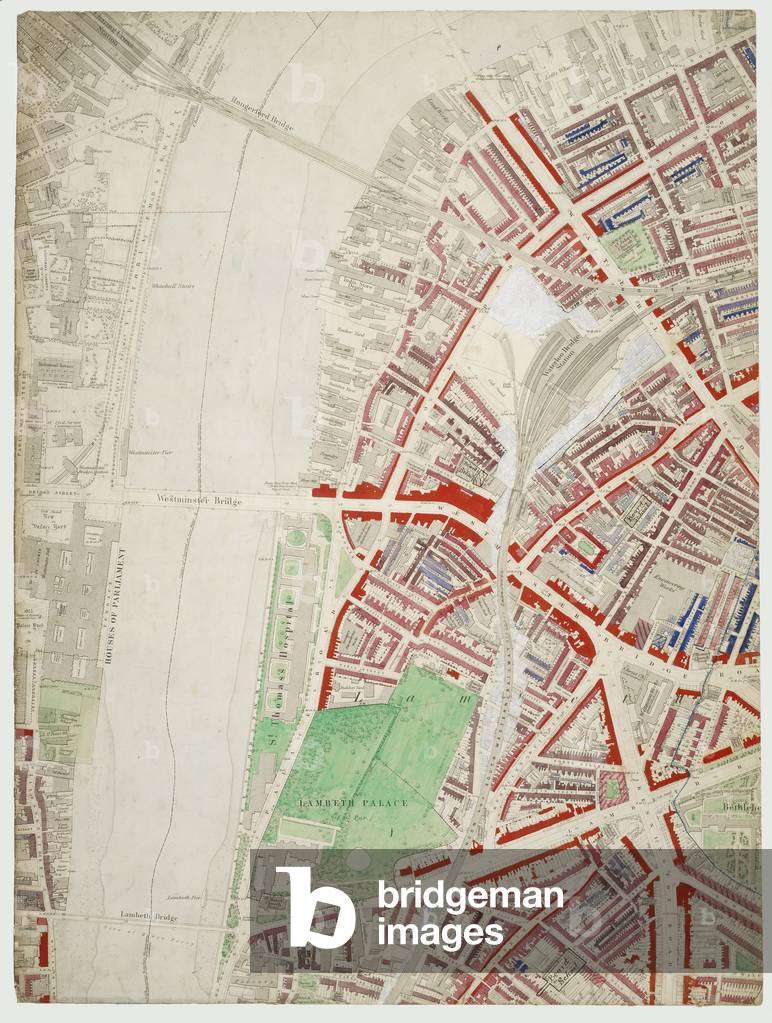 Descriptive map of London Poverty, 1889 (hand-coloured litho)