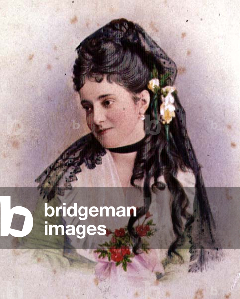 Adelina Patti (coloured photo)