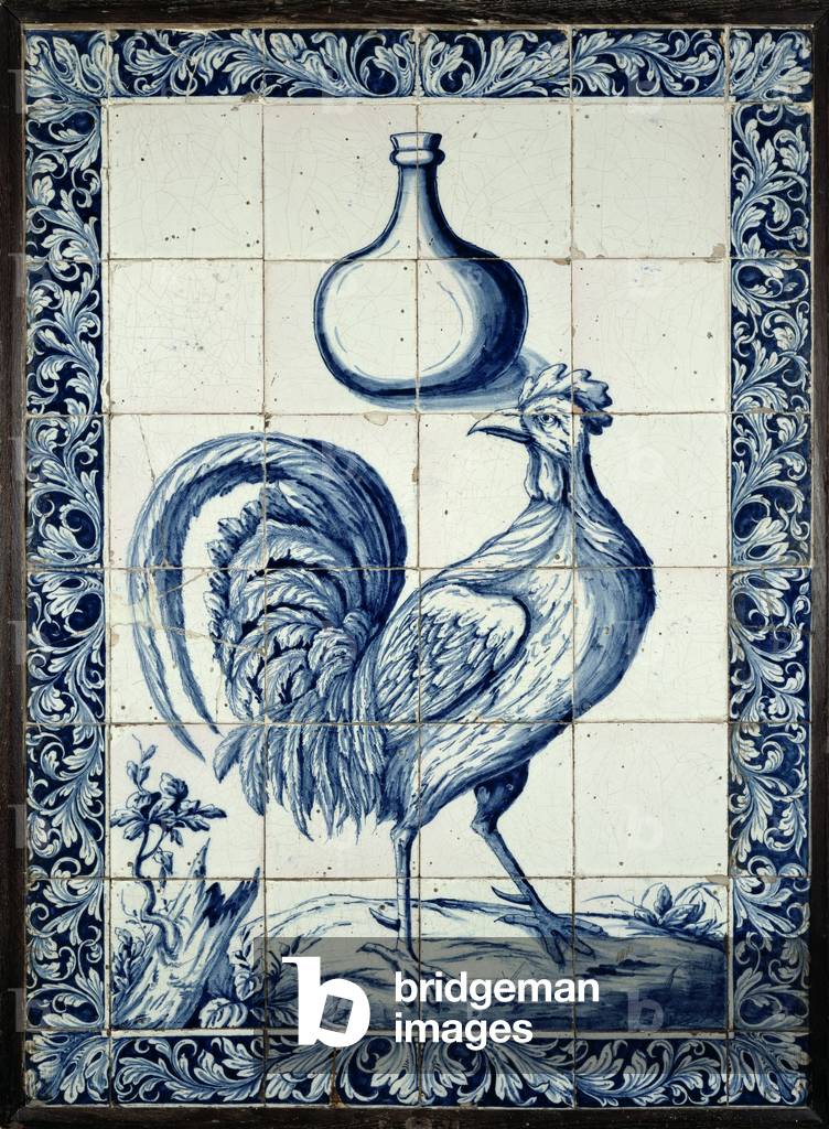Tile panel (tin-glazed earthenware)