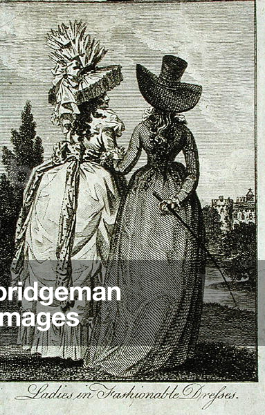 Fashion plate, 1788 (engraving)