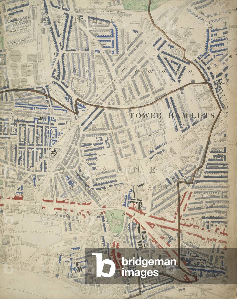 Descriptive map of London Poverty, 1889 (hand-coloured litho)