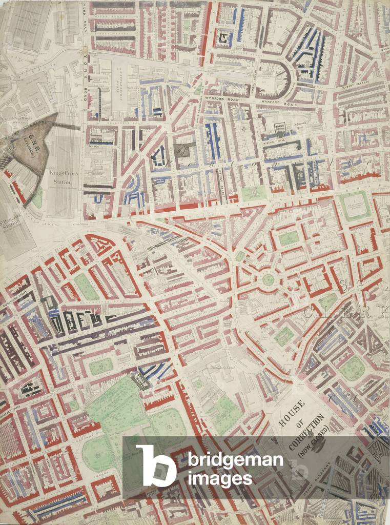 Descriptive map of London Poverty, 1889 (hand-coloured litho)
