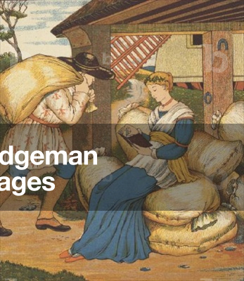 The Princess Reading from Rumpelstiltskin (colour litho)