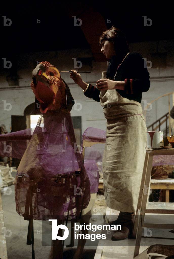 Costume designer during the shooting of the movie Moliere or the life of an honest man by Ariane Mnouchkine 1981