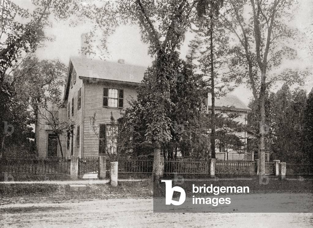 Thoreau's birthplace, the Wheeler-Minot Farmhouse in Concord, Massachusetts, United States of America