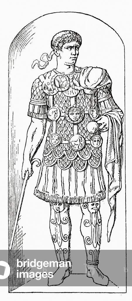 A Roman soldier.  From A First Book of British History published 1925.