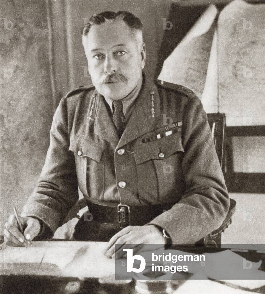 Field Marshal Douglas Haig, 1st Earl Haig, 1861  1928.   British senior officer during World War I.  From The Story of 25 Eventful Years in Pictures, published 1935.