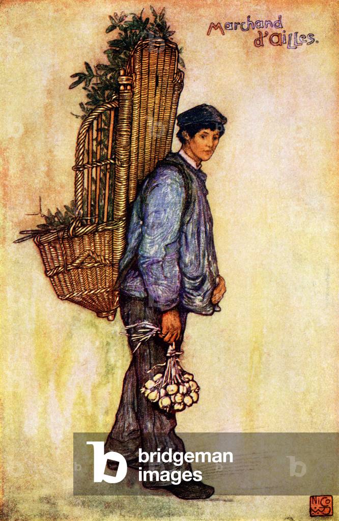 Marchand d'Ailes, illustration from the book 'France' by Gordon Home, published 1918 (colour litho)
