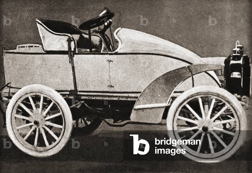 A Gardner-Serpollet steam-powered car, from  The Pageant of the Century, pub. 1934 (print)