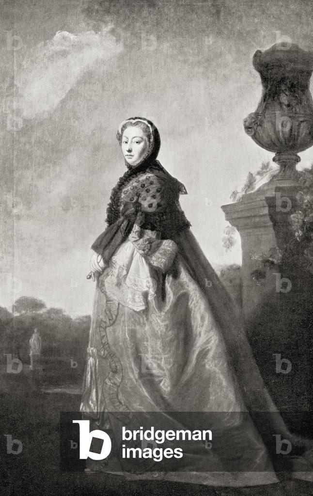 Princess Augusta of Saxe-Gotha-Altenburg (litho)