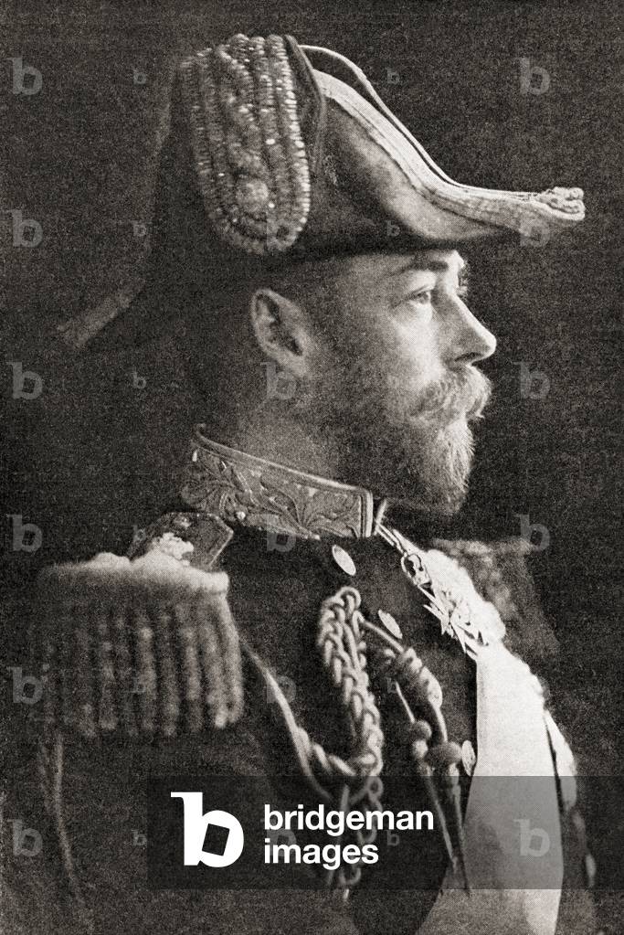 George V, George Frederick Ernest Albert, King of the United Kingdom and the British Dominions and Emperor of India, from The History of the Great War, pub.c. 1919