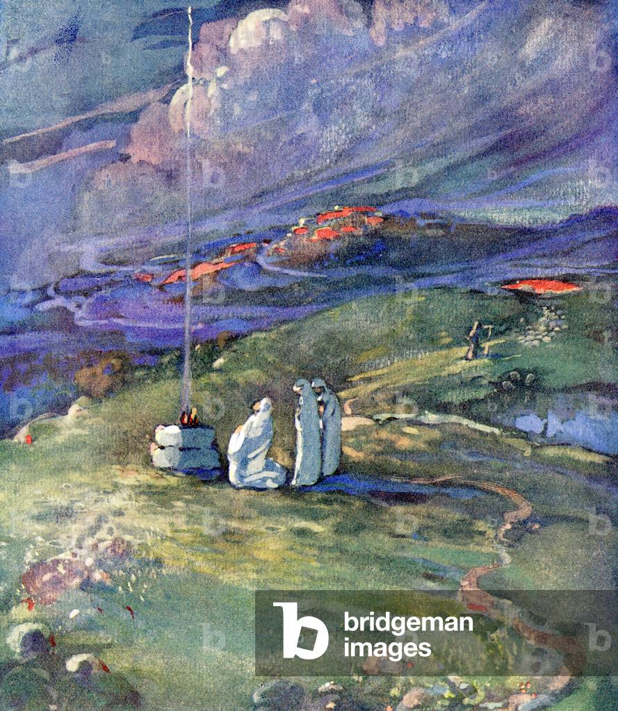 And it was so, when the days of their feasting were gone about, that Job rose up early in the morning, and offered burnt offerings