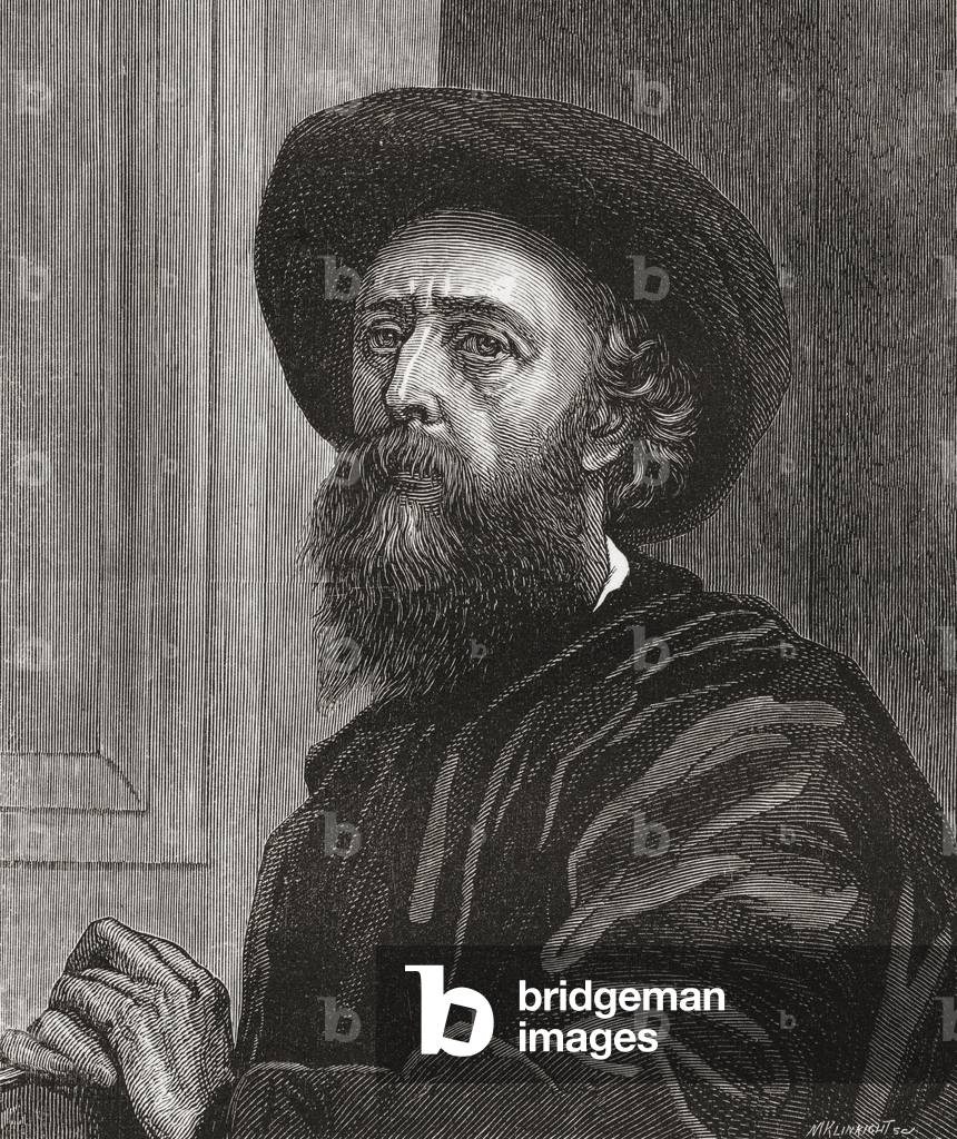 George Frederic Watts, from 'The Magazine of Art', published 1878 (litho)