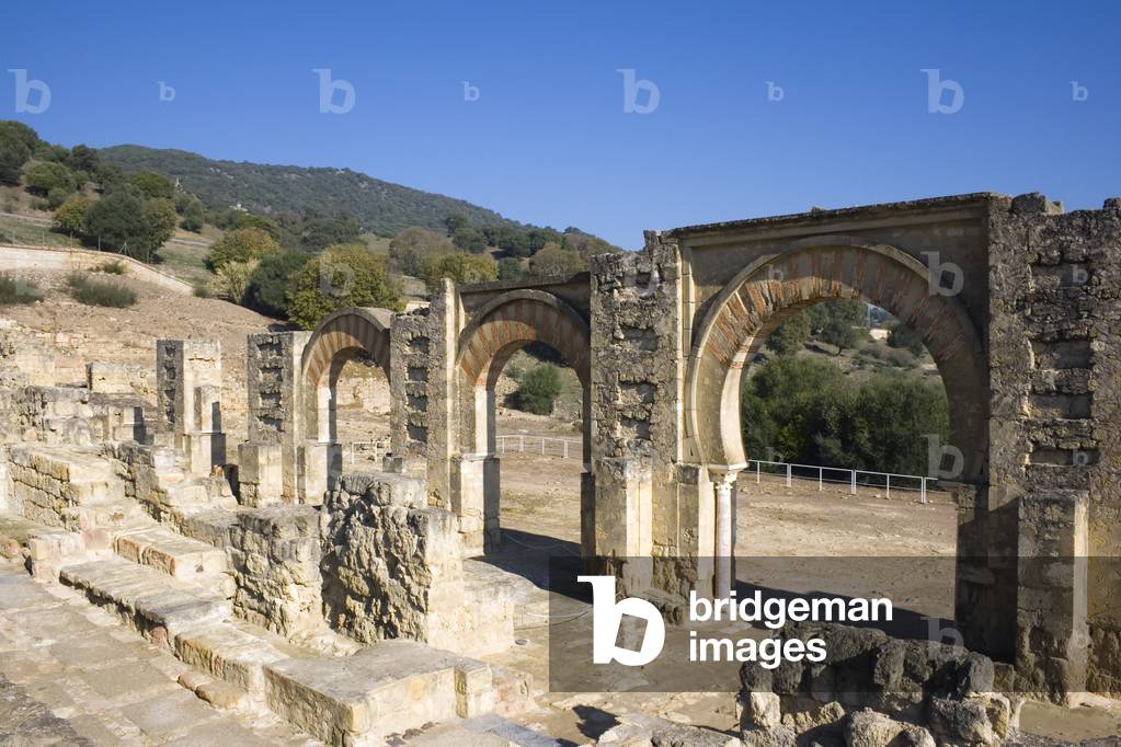 The Great Portico at Medina Azahara or Madinat al Zahra palace city, Cordoba, Spain (photo)