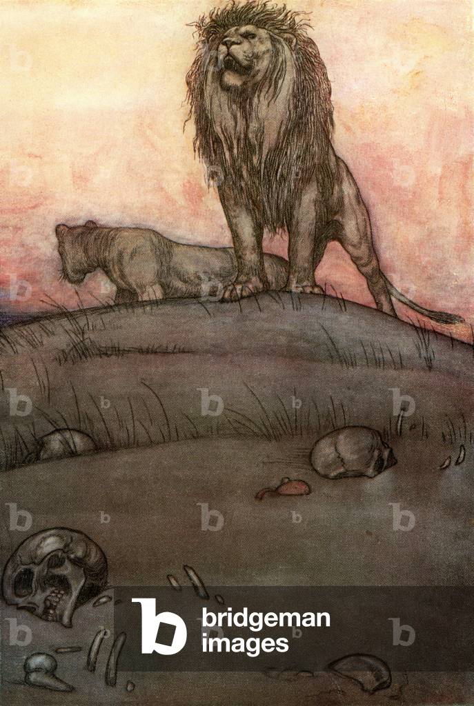 Illustration to the poem The Song of the Dead, by Rudyard Kipling, from A Song of the English, pub.c.1914