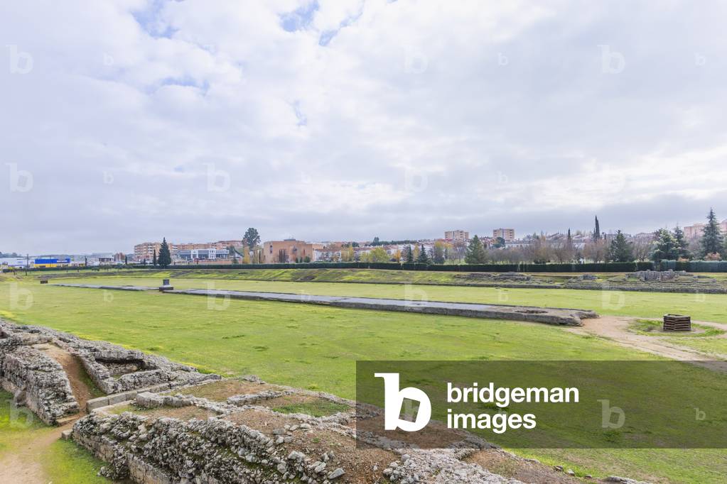 Remains of the Circus Maximus, 1st century BC, Merida, Badajoz Province, Extremadura, Spain (photo)