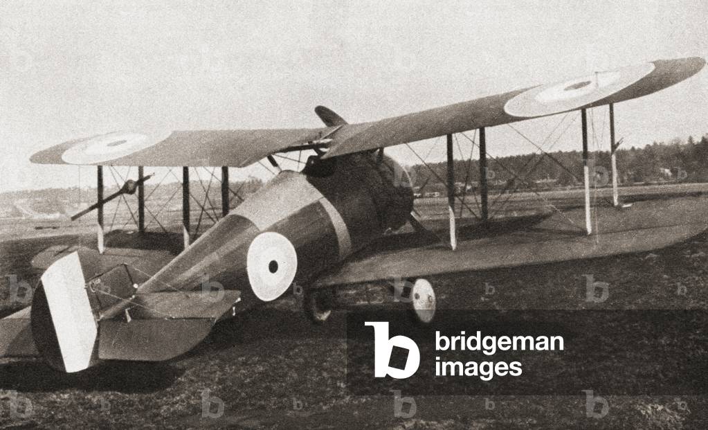 The Sopwith 7F.1 Snipe British single-seat biplane fighter of the Royal Air Force, RAF, during World War One, from The Pageant of the Century, pub.1934