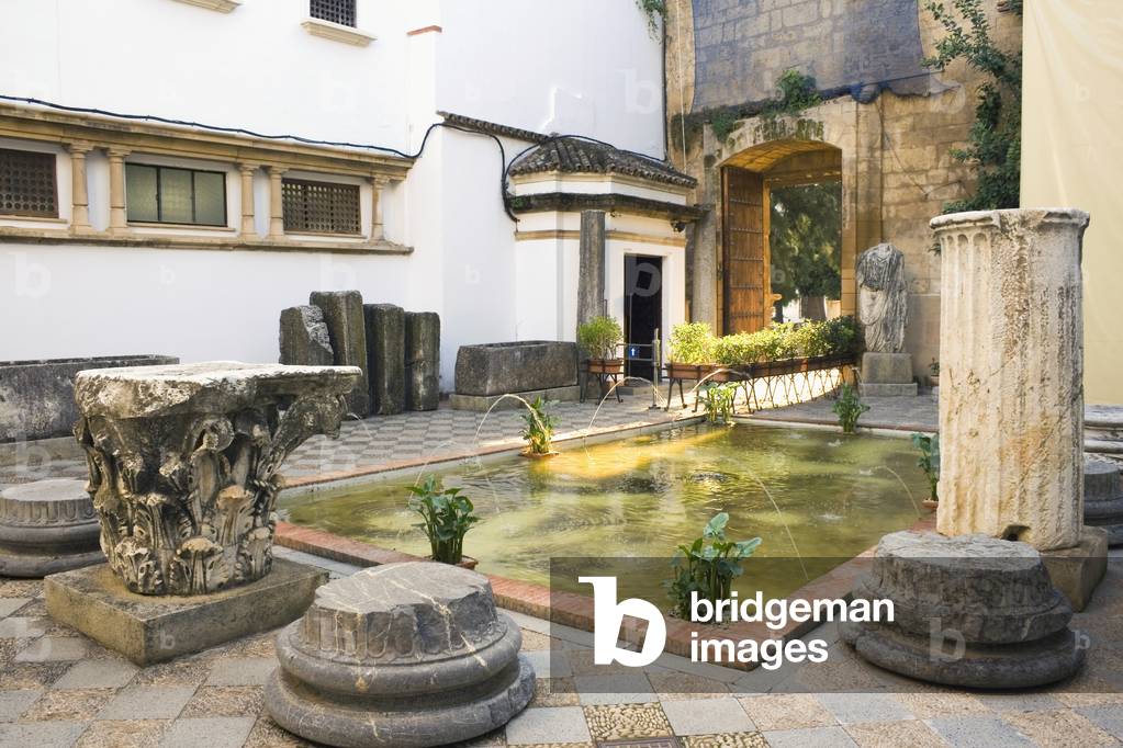Interior patio of the Archaeological and Ethnological Museum, Cordoba, Spain (photo)