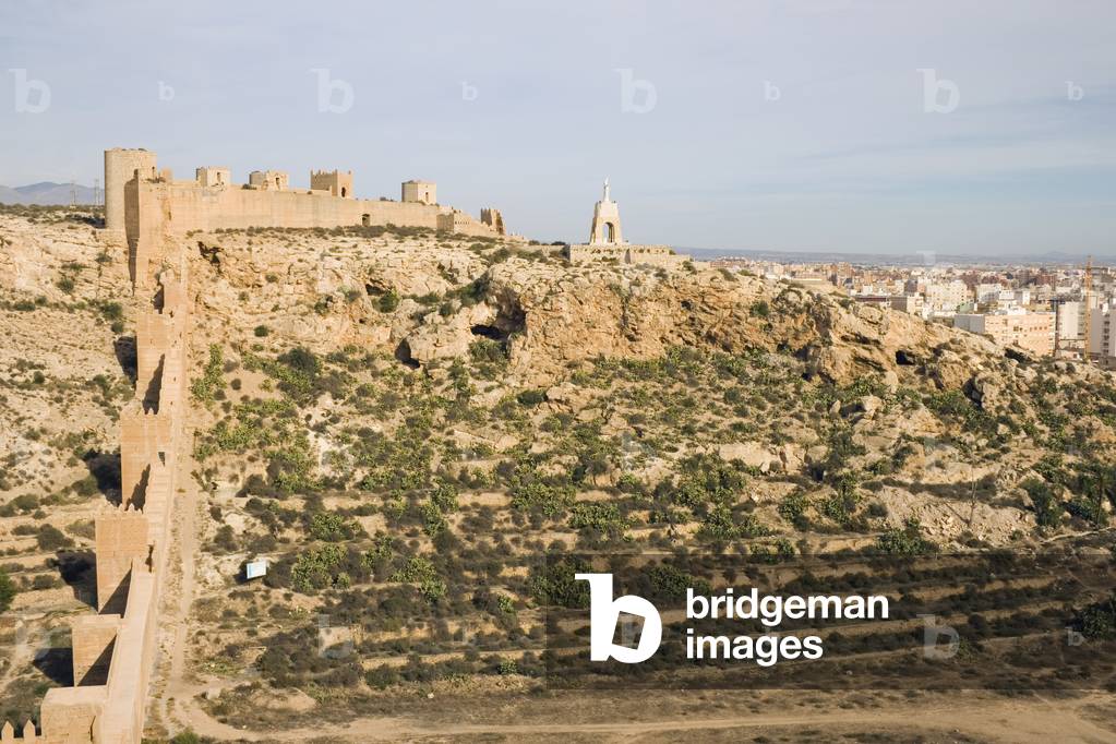 Muralla de la Hoya y del Cerro San Cristobal at the Alcazaba, Almeria, Almeria Povince, Spain (photo)