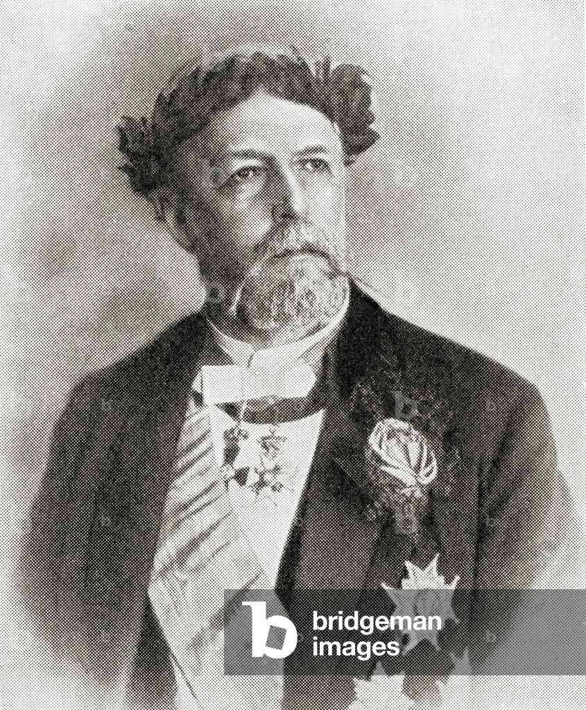 Oscar II, King of Sweden and Norway. from the magazine 'The World and His Wife', published 1907 (litho)