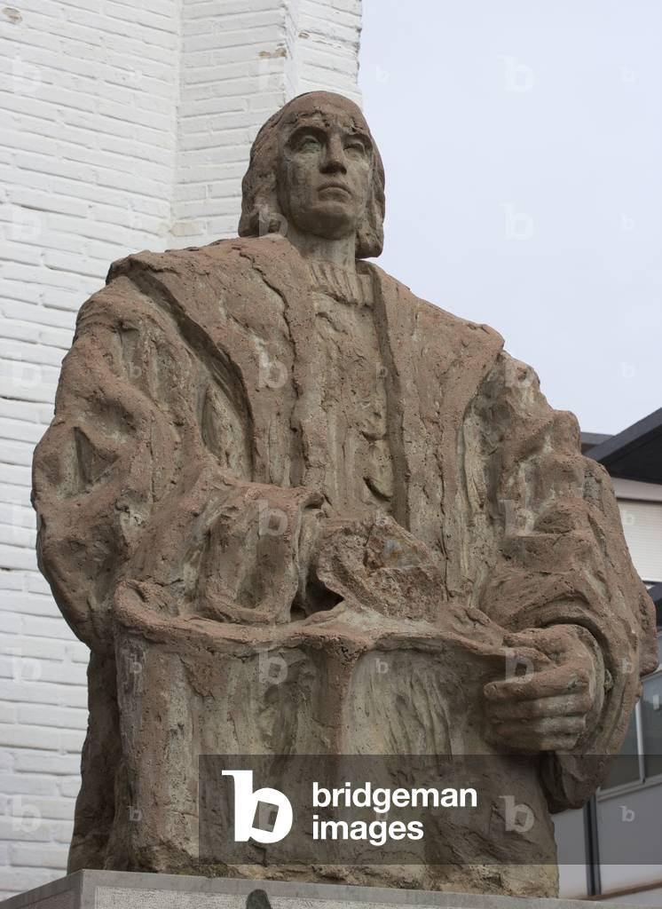 Statue of Christopher Columbus, Santa Fe, Granada, Andalucia, Spain (photo)