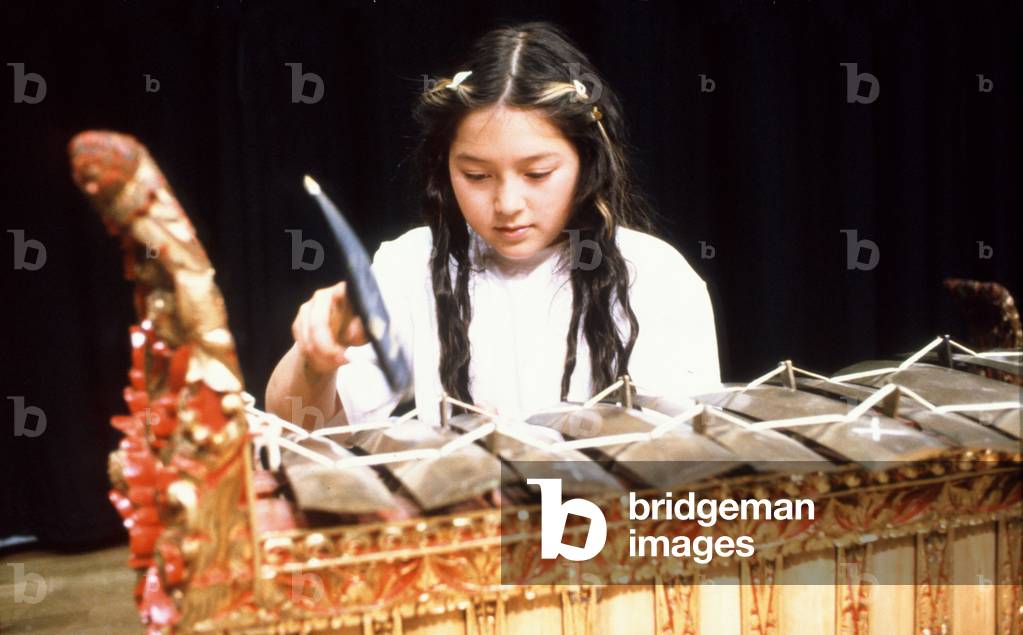 Balinese Gamelan metallophone being