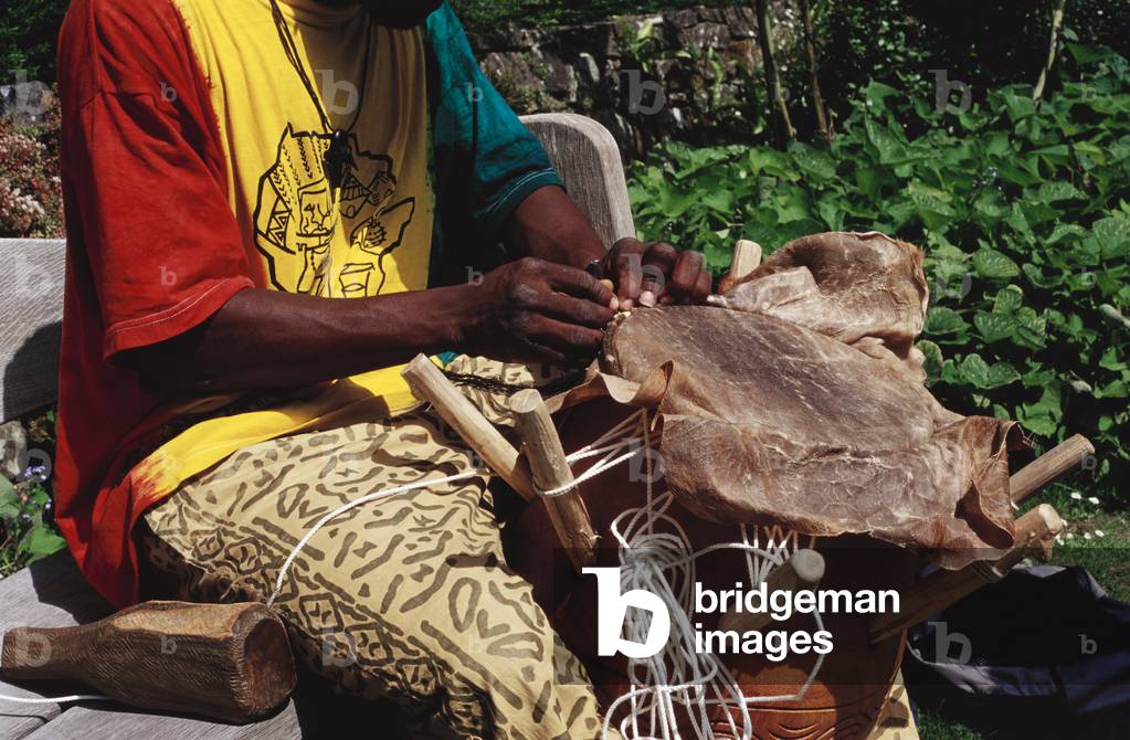 Ghanaian drum maker -