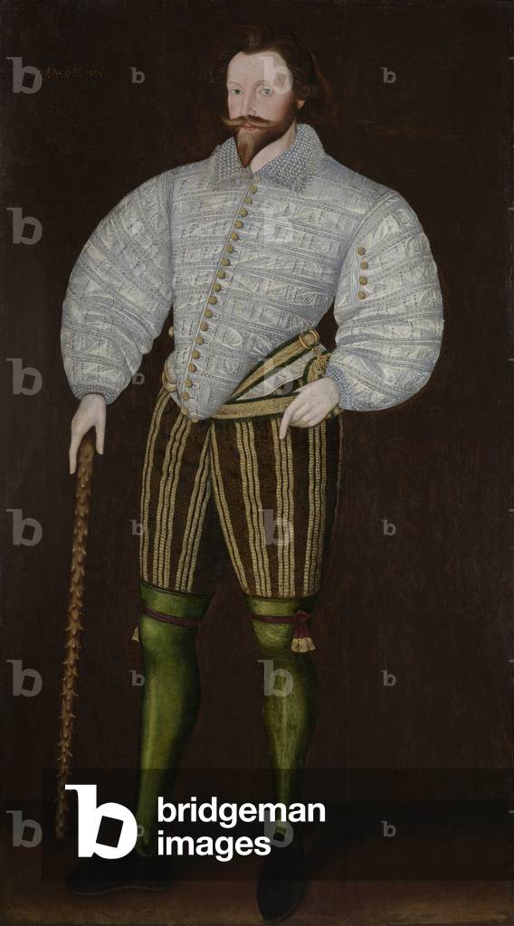 Portrait of a Gentleman, possibly a member of the Sydenham family (oil on panel )