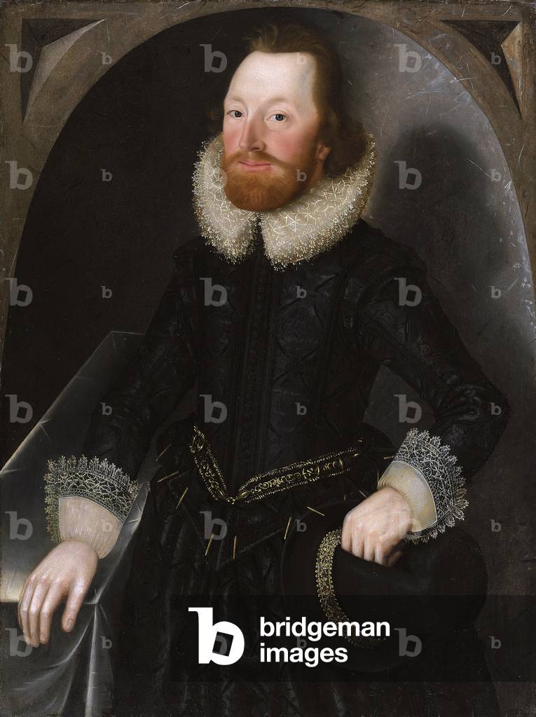 Porträt eines Mitglieds der Towneley Familie, c.1620 (öl auf tafel)