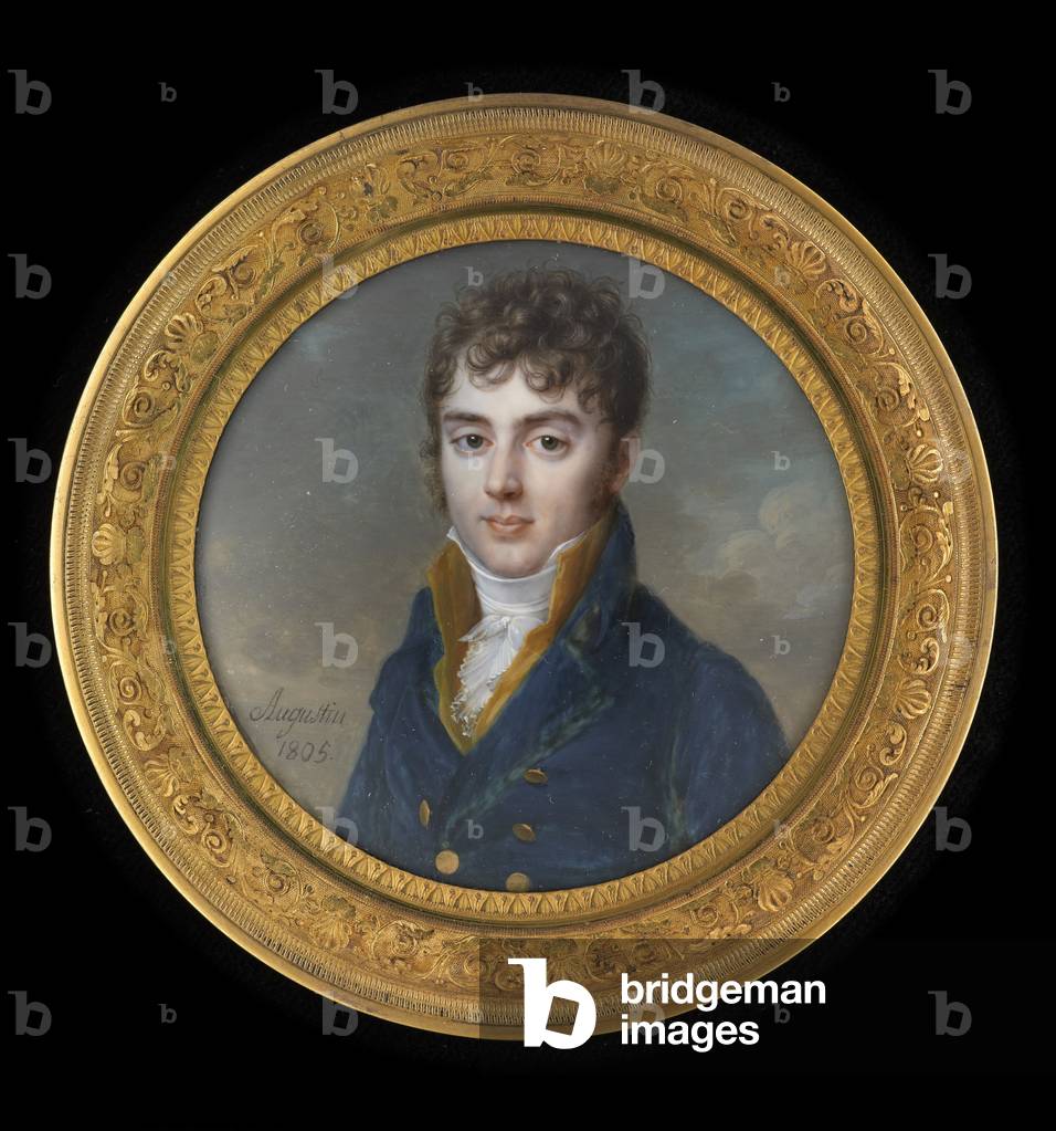 A portrait miniature of Anne-Ferdinand-Louis de Berthier, Comte de Sauvigny (w/c on ivory)