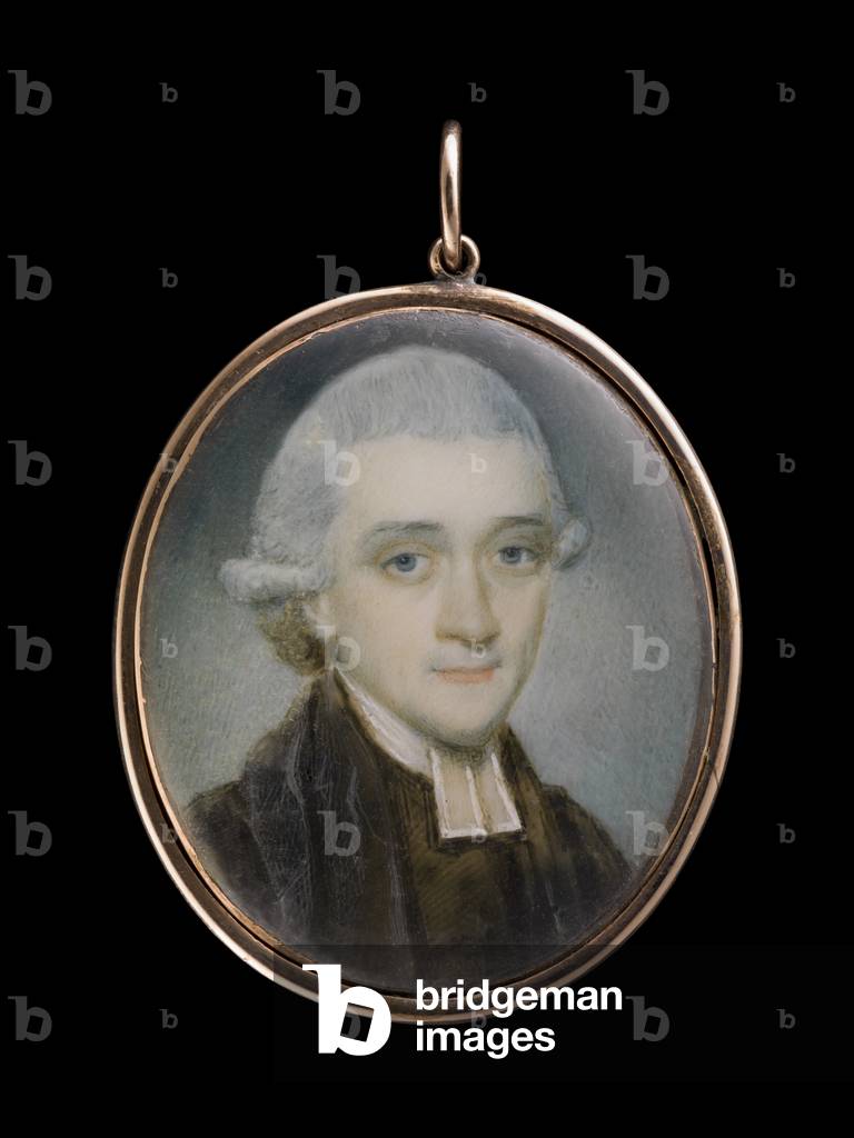 Portrait miniature of a vicar (w/c on ivory) 