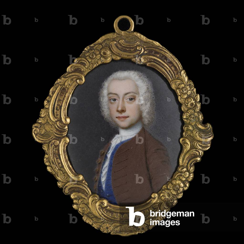 Portrait of an unknown young gentleman (enamel on copper)