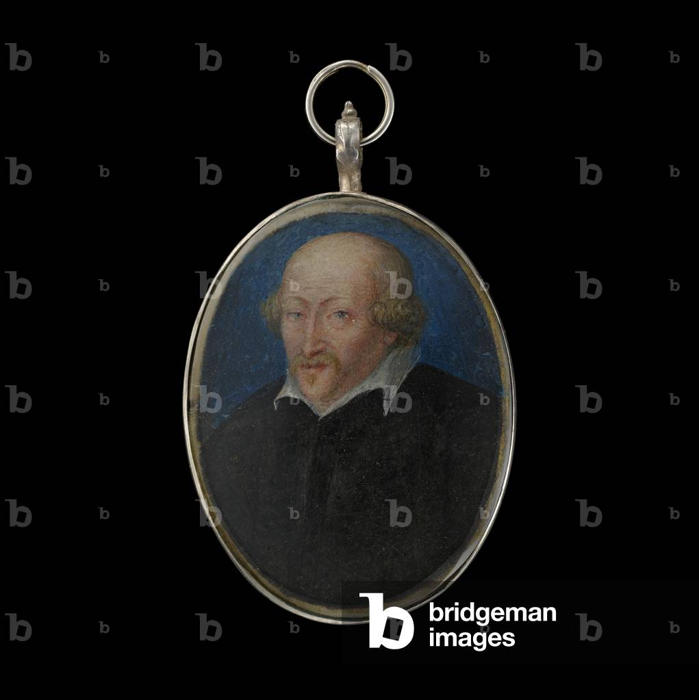 Portrait miniature of an elderly gentleman, called Edme-Claude le Roux, Seigneur de la Vallée, 1618 (w/c & shell gold on vellum)