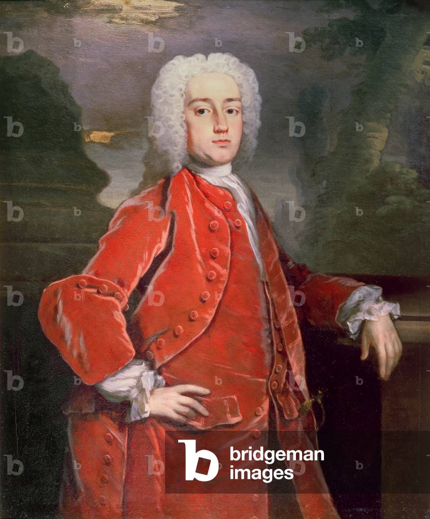 Porträt von sir william norwich, 4th Baronet (1711-41), c. 1740 (öl auf leinwand)