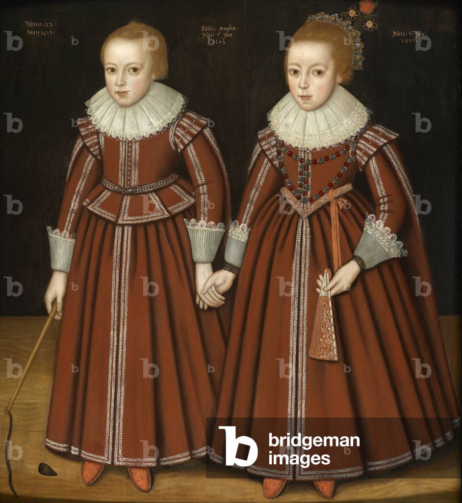 Portrait of Stephen and Mary Phesant, 1623 (oil on panel)