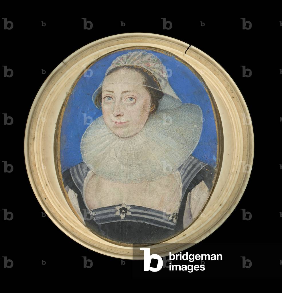 Portrait miniature of a Lady, c.1615 (watercolour on vellum )
