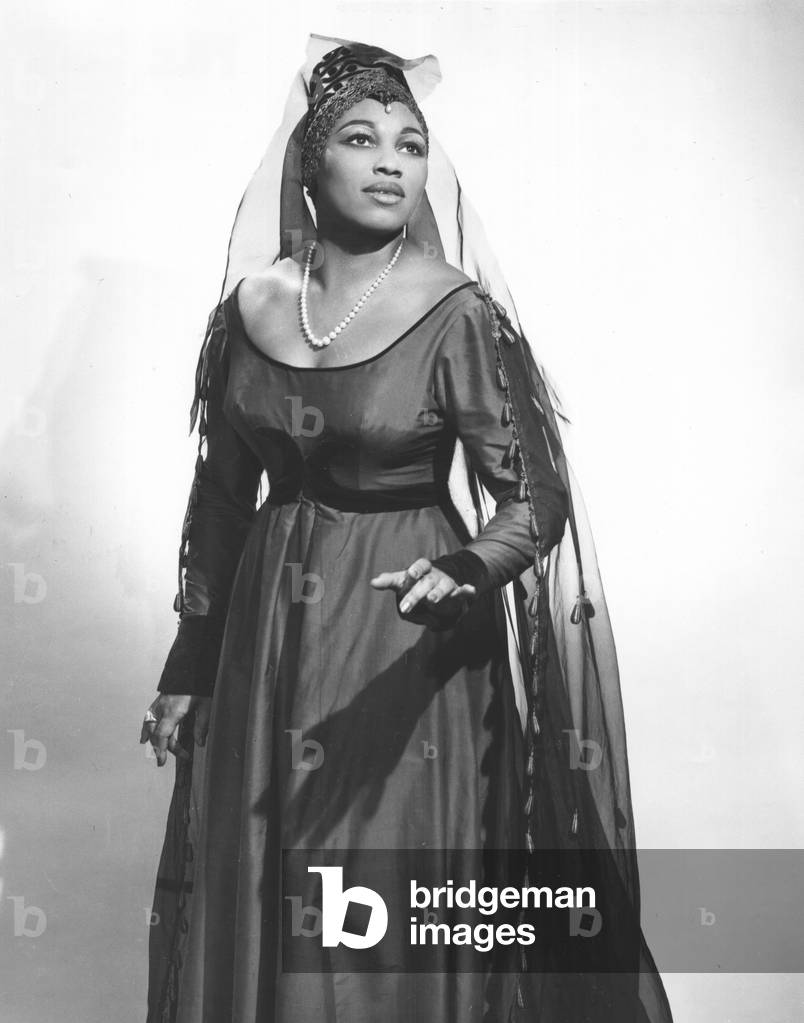 Leontyne Price as  Leonora in Il Trovatore by  Giuseppe Verdi  in  1961 production at New York Metropolitan opera house production